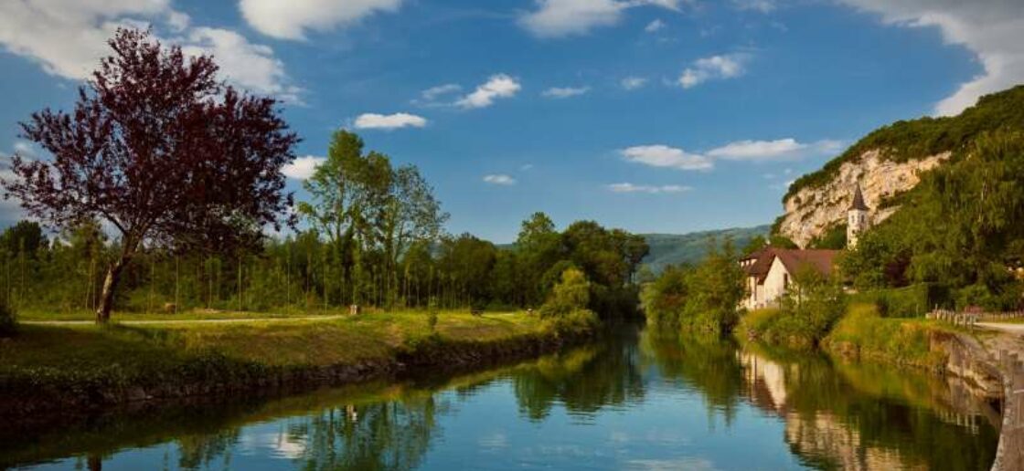 La Viarhona offre de très belles vues tout au long du Rhône !
