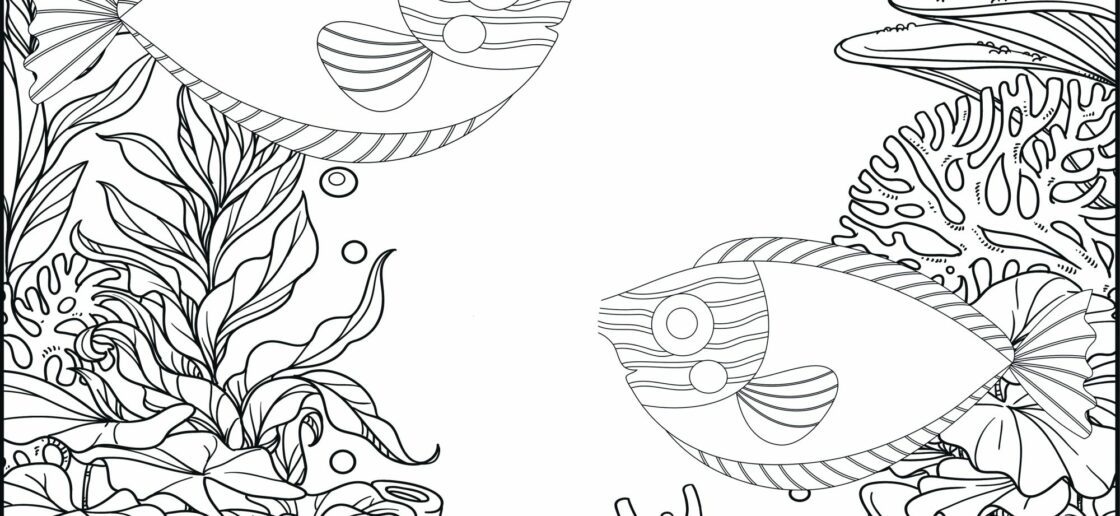 À vous de terminer le dessin de nos deux poissons en imaginant la forme de leur corne
