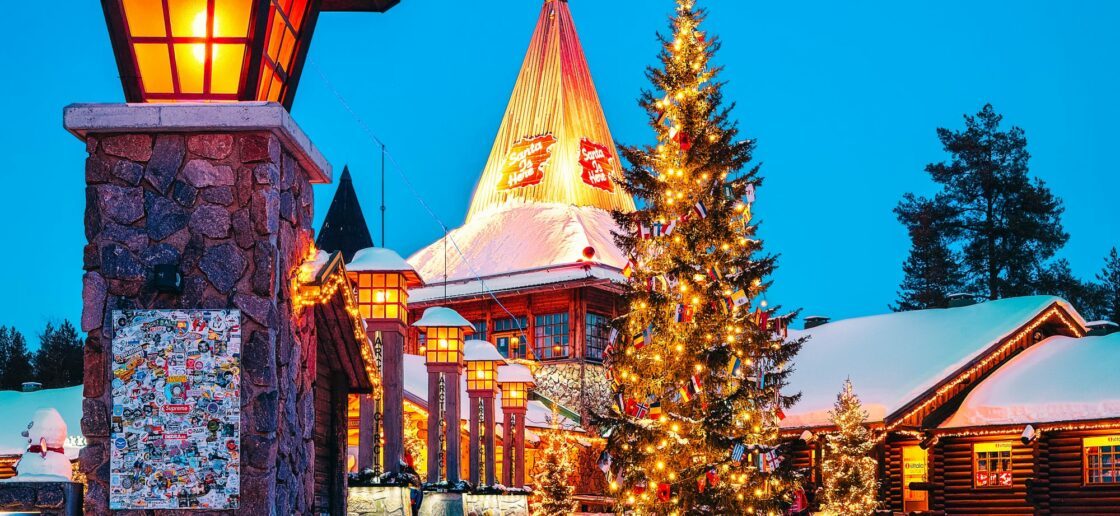 La maison du Père Noël à Rovaniemi en Laponie.
