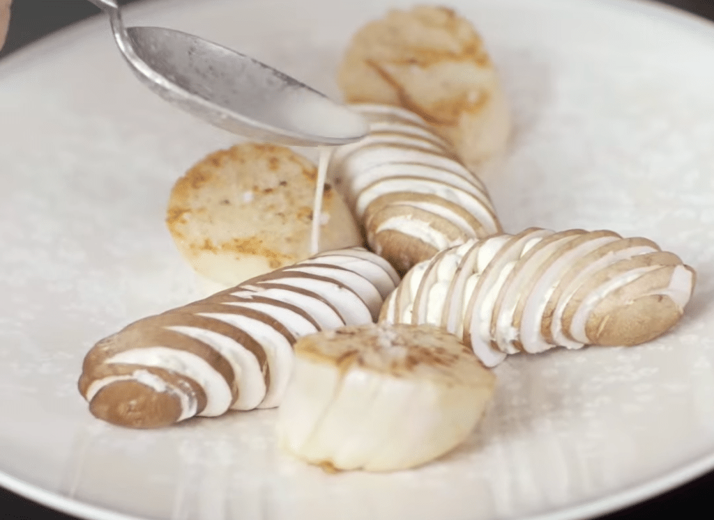 Recette de fêtes par Amandine Chaignot - Saint Jacques rôties