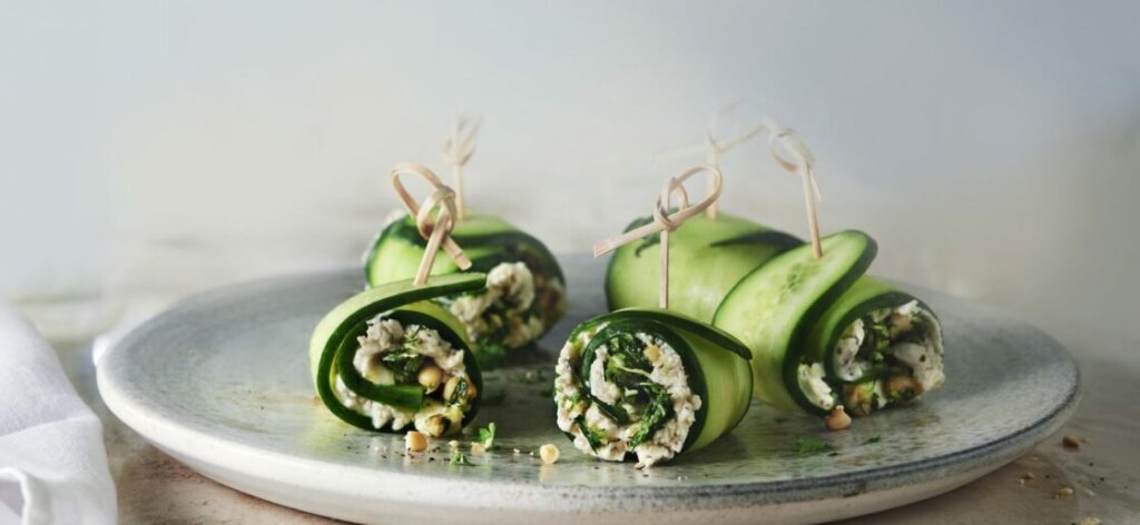 Rouleaux de concombre et Boursin® à Tartiner