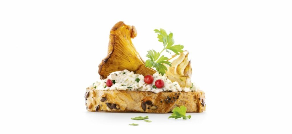 Crostinis Boursin® Ail et fines herbes aux girolles