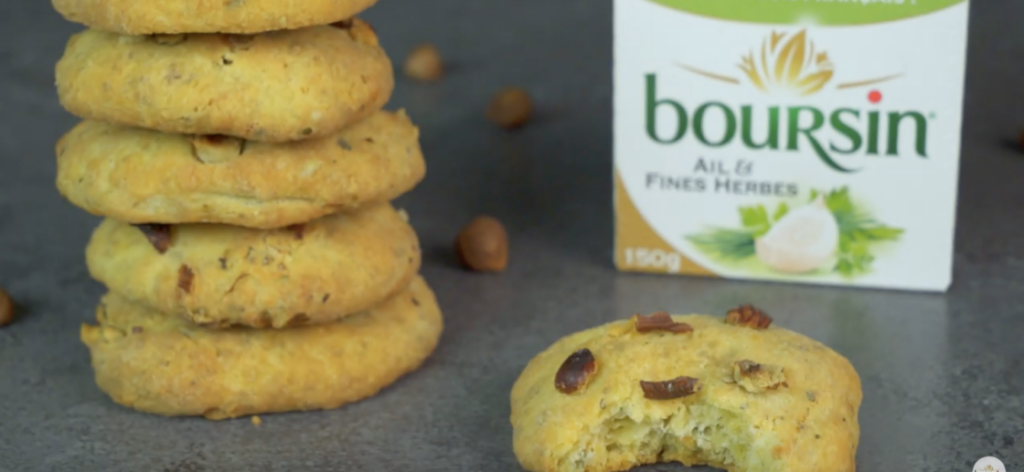 Cookies salés au Boursin® et Noisettes