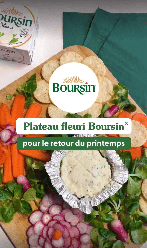 Plateau printanier avec Boursin®